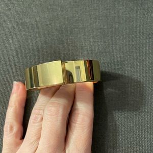Gold Colored Metal Bracelet - Adjustable - Like New